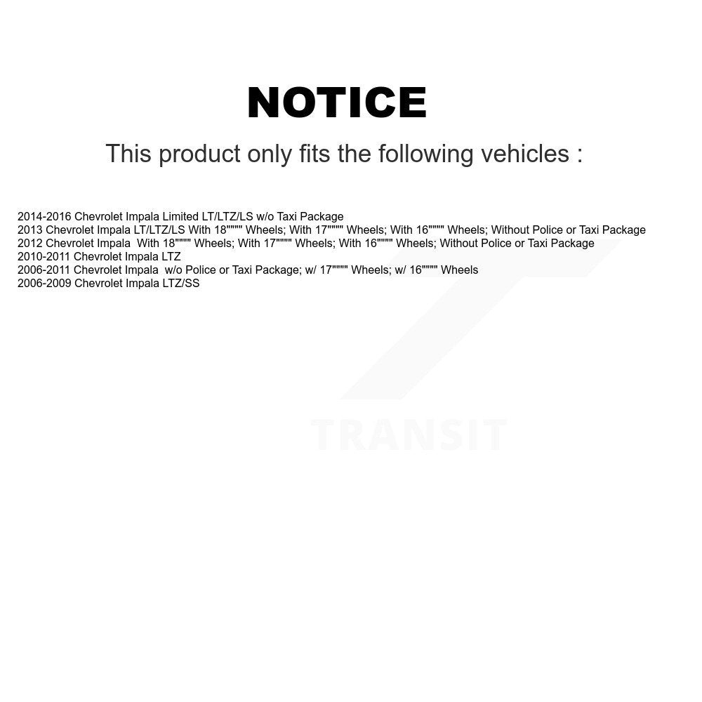 Front Complete Shocks Strut And Coil Spring Assemblies Pair For Chevrolet Impala Limited K78A-100444