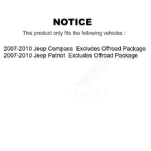 Charger l'image dans la galerie, Front Rear Strut Spring Kit For 2007-2010 Jeep Patriot Compass Excludes Offroad Package K78A-100505