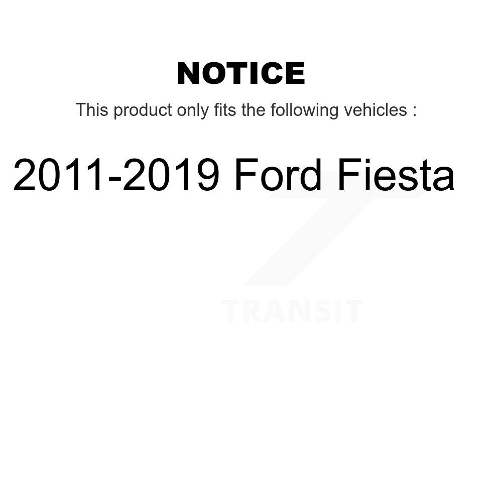 Front Complete Shocks Strut & Coil Spring Mount Assemblies Kit For 2011-2019 Ford Fiesta K78A-100584