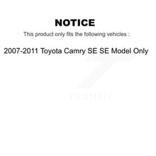 Charger l'image dans la galerie, Front Rear Complete Strut &amp; Coil Spring Kit For 2007-2011 Toyota Camry SE Model Only K78A-100614