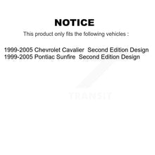 Charger l'image dans la galerie, Front Rear Strut And Spring Kit For 1999-2005 Chevrolet Cavalier Pontiac Sunfire