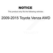 Charger l'image dans la galerie, Front Rear Complete Shocks Strut Coil Spring Kit For 2009-2015 Toyota Venza AWD