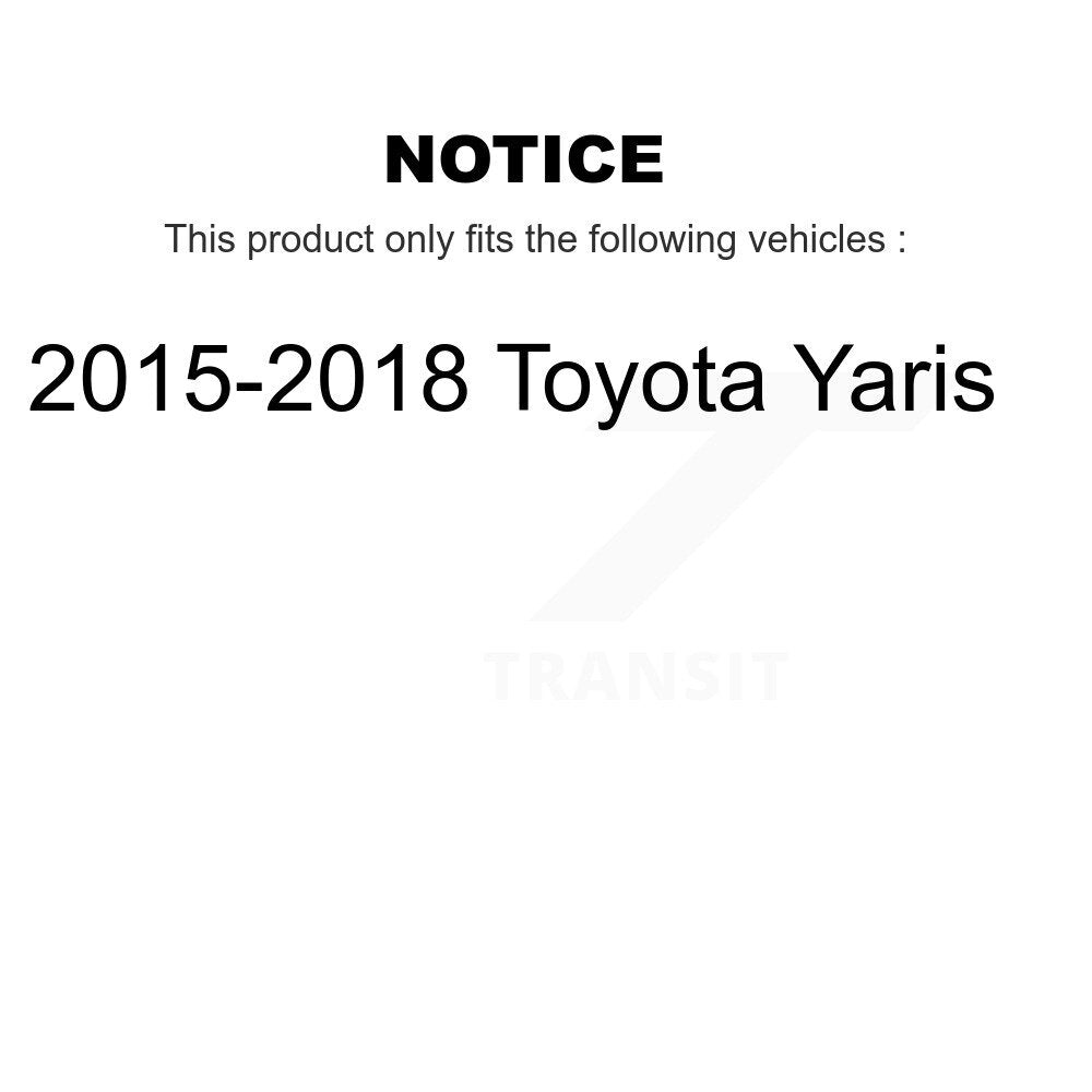 Front Rear Complete Shocks Strut And Coil Spring Kit For 2015-2018 Toyota Yaris