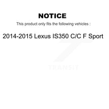 Load image into Gallery viewer, [Front+Rear] 14-15 Lexus IS350 C F Sport Premium OE Brake Rotors &amp; Ceramic Pads Kit For Max Braking