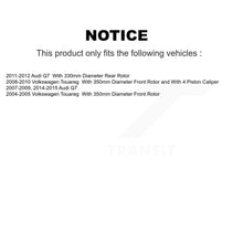 Load image into Gallery viewer, Front Rear Disc Brake Rotor Ceramic Pad Kit (6Pc) For Audi Q7 Volkswagen Touareg