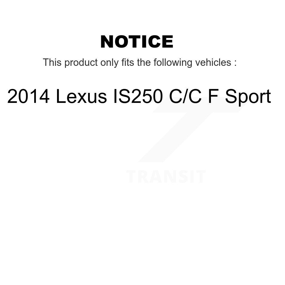 [Front+Rear] 2014 Lexus IS250 C F Sport Premium OE Brake Kit & Ceramic Pads For Max Braking