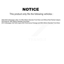 Load image into Gallery viewer, Front Disc Brake Rotor Ceramic Pad Kit For Volkswagen Golf Audi A3 Jetta Quattro