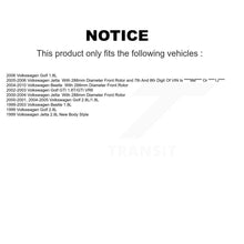 Load image into Gallery viewer, Front Disc Brake Rotors And Ceramic Pads Kit For Volkswagen Jetta Beetle Golf