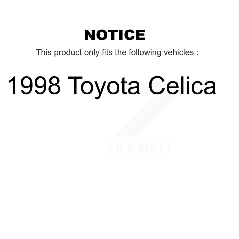 [Front] 1998 Toyota Celica Premium OE Brake Rotors & Ceramic Pads Kit For Max Braking