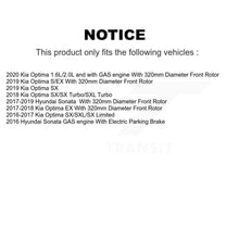 Charger l'image dans la galerie, Front Disc Brake Rotors And Ceramic Pads Kit For Hyundai Sonata Kia Optima