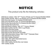 Load image into Gallery viewer, Front Brake Rotors &amp; Ceramic Pad Kit For Chevrolet Buick Impala LeSabre Cadillac