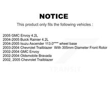 Load image into Gallery viewer, Front Disc Brake Rotor Ceramic Pad Kit For Chevrolet Trailblazer GMC Envoy Buick