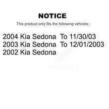 Charger l&#39;image dans la galerie, Front Disc Brake Rotors And Ceramic Pads Kit For Kia Sedona