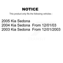 Charger l&#39;image dans la galerie, Front Disc Brake Rotors And Ceramic Pads Kit For Kia Sedona