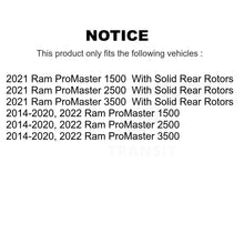 Charger l'image dans la galerie, Front Disc Brake Rotors And Ceramic Pads Kit For Ram ProMaster 1500 2500 3500