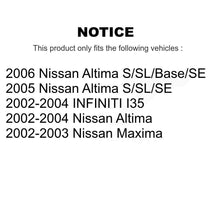 Charger l&#39;image dans la galerie, Front Disc Brake Rotor And Ceramic Pad Kit For Nissan Altima Maxima INFINITI I35