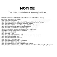 Charger l'image dans la galerie, Front Brake Rotor &amp; Ceramic Pad Kit For Chevrolet K1500 GMC Tahoe K2500 Suburban