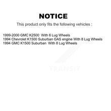 Charger l'image dans la galerie, Front Disc Brake Rotors &amp; Ceramic Pad Kit For K1500 Suburban GMC Chevrolet K2500