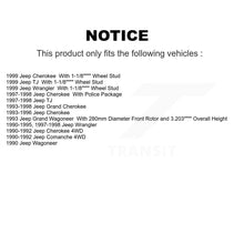 Load image into Gallery viewer, Front Brake Rotor &amp; Ceramic Pad Kit For Jeep Wrangler Cherokee Grand Comanche TJ