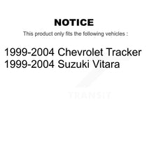 Charger l&#39;image dans la galerie, Front Brake Rotors Ceramic Pad Kit For 1999-2004 Chevrolet Tracker Suzuki Vitara
