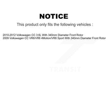 Load image into Gallery viewer, Front Brake Rotors &amp; Ceramic Pad Kit For Volkswagen CC With 340mm Diameter Rotor