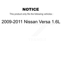 Charger l&#39;image dans la galerie, Front Disc Brake Rotors And Ceramic Pads Kit For 2009-2011 Nissan Versa 1.6L