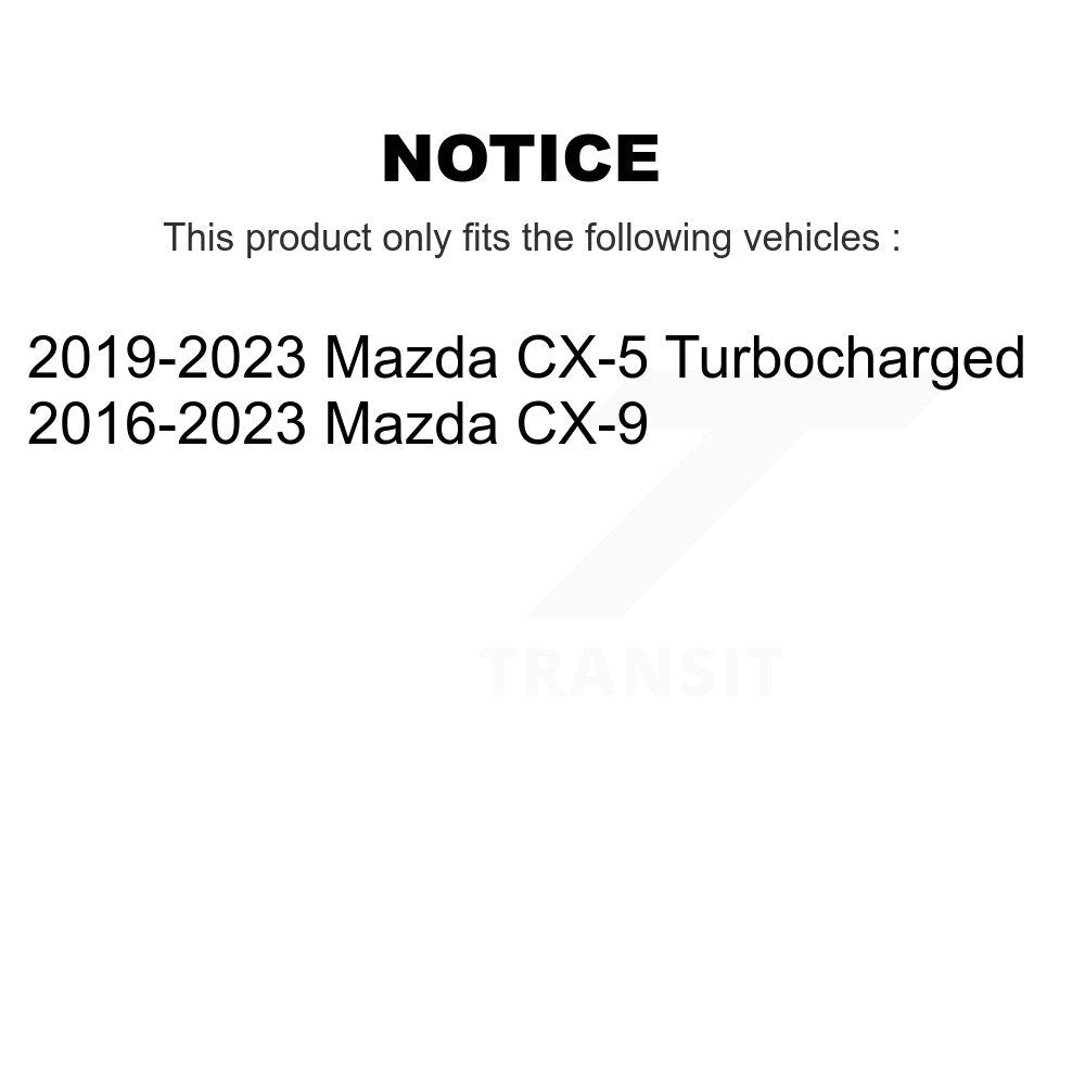 Front Disc Brake Rotors And Ceramic Pads Kit For Mazda CX-5 CX-9