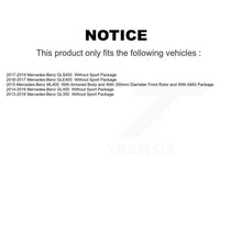 Charger l'image dans la galerie, Front Brake Rotor And Ceramic Pad Kit For Mercedes-Benz GLS450 GL450 GL350 ML400