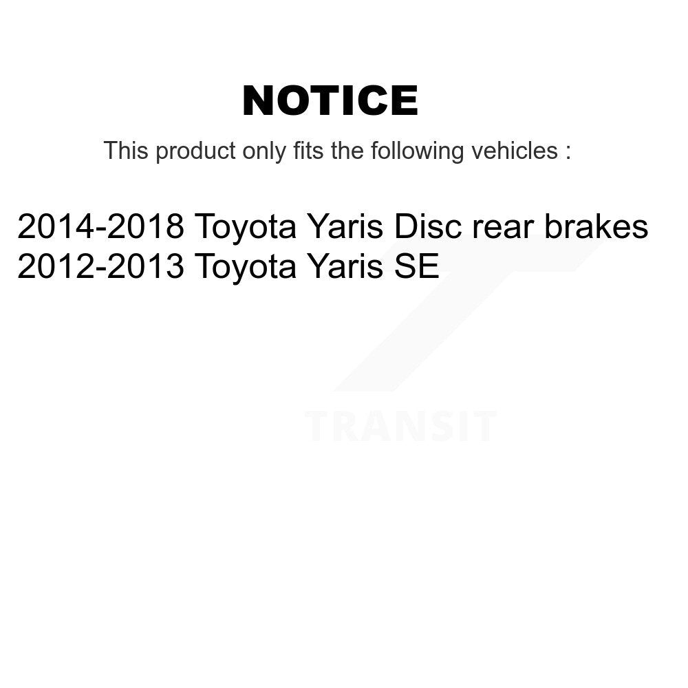 Front Disc Brake Rotors And Ceramic Pads Kit For Toyota Yaris