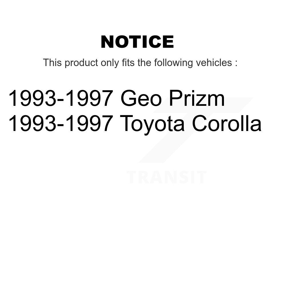[Front] 1993-1997 Toyota Corolla Geo Prizm Premium OE Brake Rotors & Ceramic Pads Kit For Max Braking