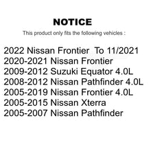 Charger l&#39;image dans la galerie, Front Brake Rotor &amp; Ceramic Pad Kit For Nissan Frontier Pathfinder Xterra Suzuki