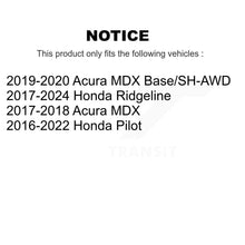 Charger l'image dans la galerie, Front Disc Brake Rotors And Ceramic Pads Kit For Honda Pilot Acura MDX Ridgeline