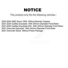 Load image into Gallery viewer, Front Disc Brake Rotor Ceramic Pad Kit For Cadillac Escalade Chevrolet Tahoe ESV