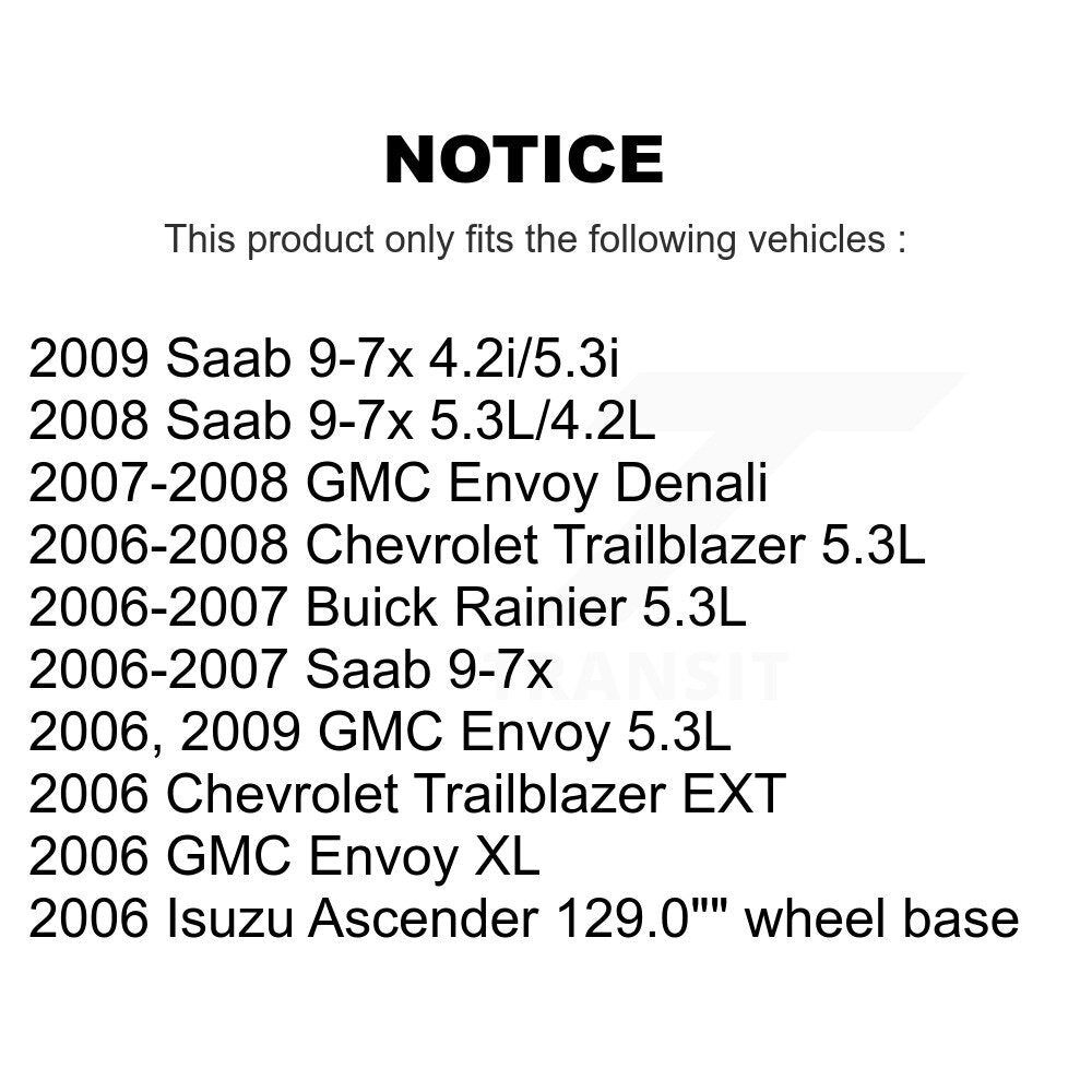 Front Brake Rotor Ceramic Pad Kit For Chevrolet Trailblazer GMC Envoy EXT XL SSR