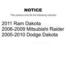 Charger l&#39;image dans la galerie, Front Disc Brake Rotors &amp; Ceramic Pad Kit For Dakota Dodge Mitsubishi Raider Ram