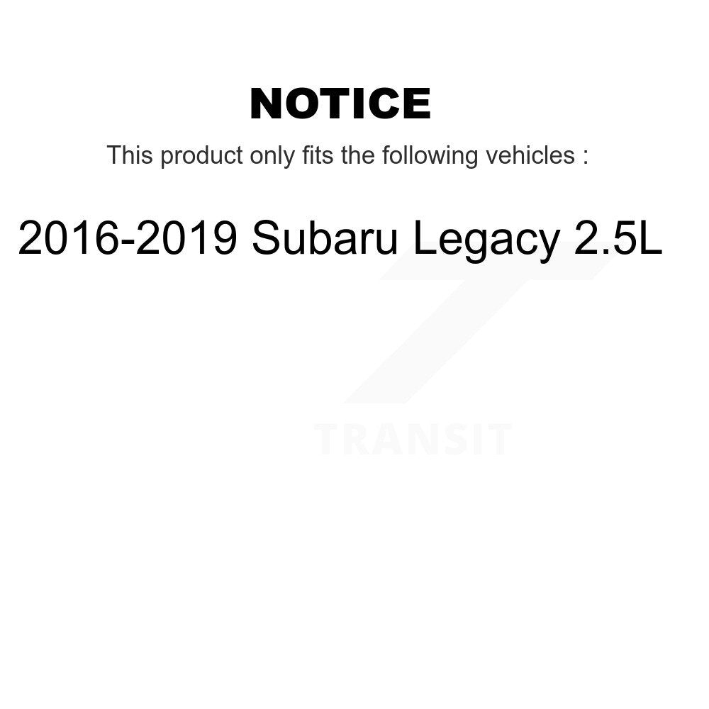 [Front] 2016-2019 Subaru Legacy 2.5L Premium OE Brake Rotors & Ceramic Pads Kit For Max Braking
