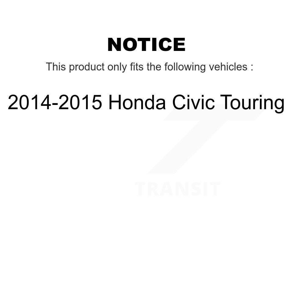 [Front] 2014-2015 Honda Civic Touring Premium OE Brake Rotors & Ceramic Pads Kit For Max Braking