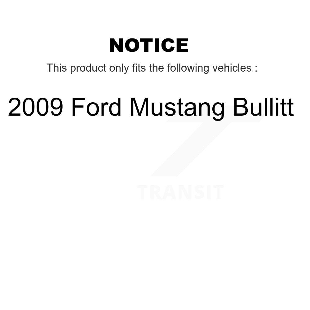 [Front] 2009 Ford Mustang Bullitt Premium OE Brake Rotors & Ceramic Pads Kit For Max Braking
