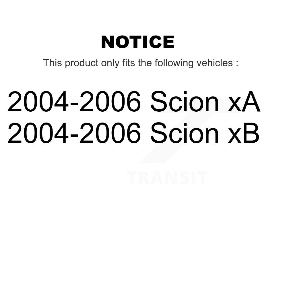 [Front] 2004-2006 Scion xB xA Premium OE Brake Rotors & Ceramic Pads Kit For Max Braking