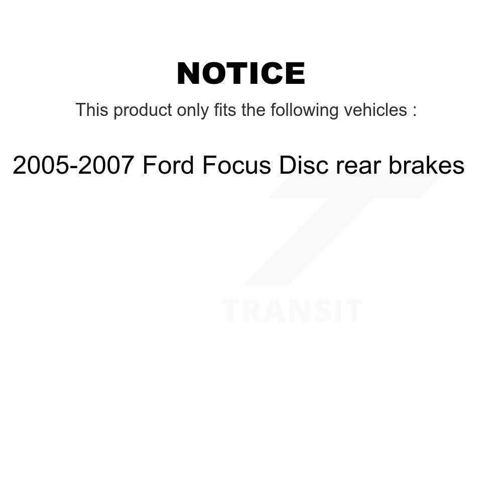 [Front+Rear] 05-07 Ford Focus Disc rear brakes Premium OE Brake Kit & Ceramic Pads For Max Braking