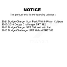 Charger l'image dans la galerie, Front Rear Disc Brake Rotors And Ceramic Pads Kit For Dodge Challenger Charger