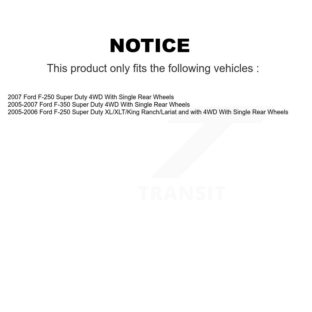 Front Rear Disc Brake Rotors And Ceramic Pad Kit For Ford F-250 Super Duty F-350