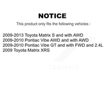 Load image into Gallery viewer, Front Rear Disc Brake Rotors And Ceramic Pads Kit For Toyota Matrix Pontiac Vibe