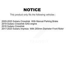 Load image into Gallery viewer, Front Rear Disc Brake Rotors And Ceramic Pads Kit For Subaru Crosstrek Impreza