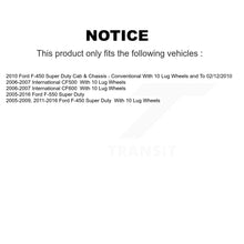 Charger l'image dans la galerie, Front Rear Brake Rotor And Ceramic Pad Kit For Ford F-450 Super Duty F-550 CF500