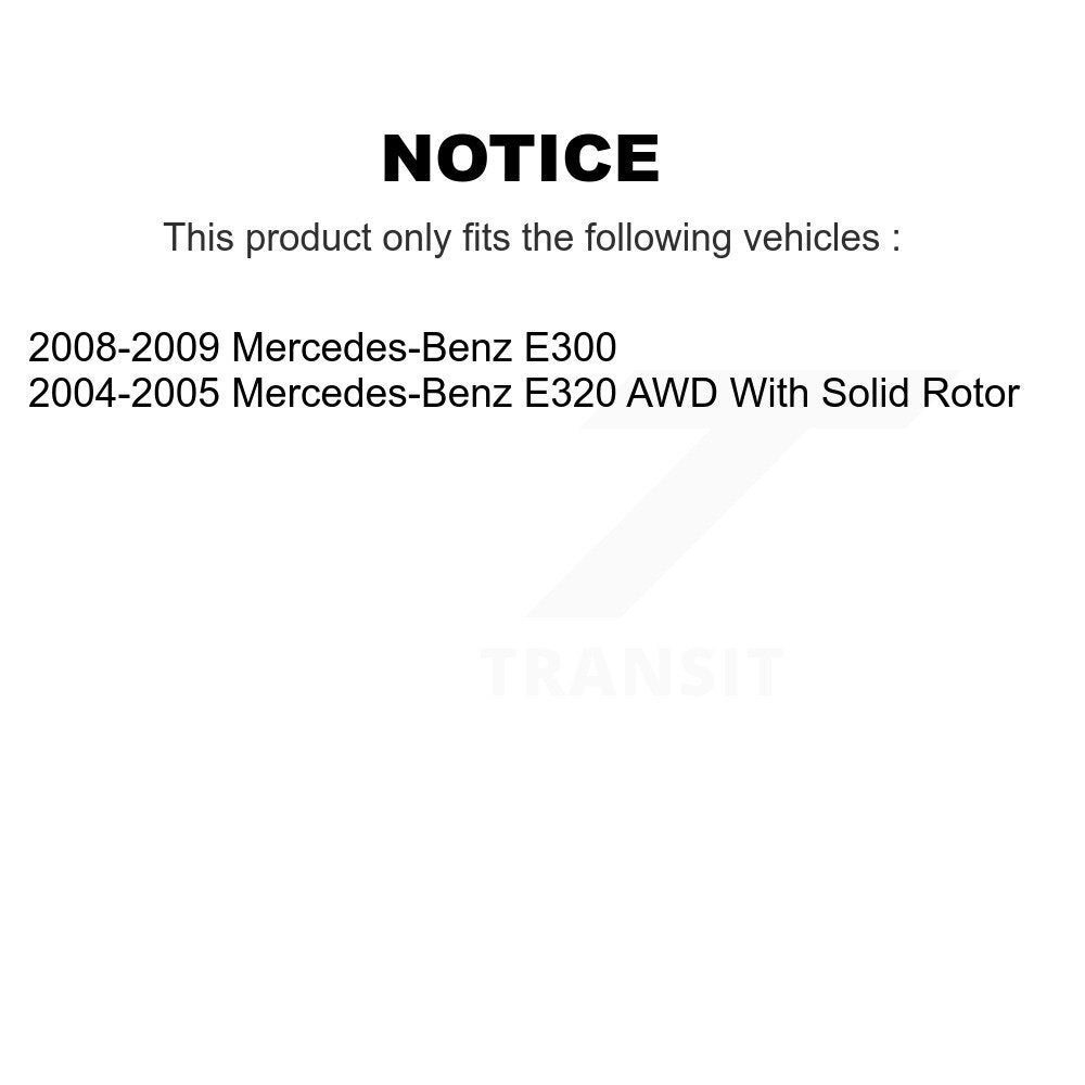 Front Rear Disc Brake Rotors And Ceramic Pads Kit For Mercedes-Benz E320 E300