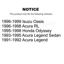 Charger l'image dans la galerie, Front Rear Brake Rotor &amp; Ceramic Pad Kit For Acura Honda Odyssey Legend RL Isuzu