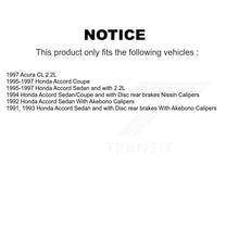 Load image into Gallery viewer, Front Rear Disc Brake Rotors And Ceramic Pads Kit For Honda Accord Acura CL