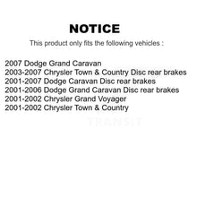Load image into Gallery viewer, Front Rear Brake Rotor &amp; Ceramic Pad Kit For Dodge Grand Caravan Chrysler Town