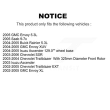 Load image into Gallery viewer, Front Rear Brake Rotor &amp; Ceramic Pad Kit For Chevrolet Trailblazer GMC EXT Envoy